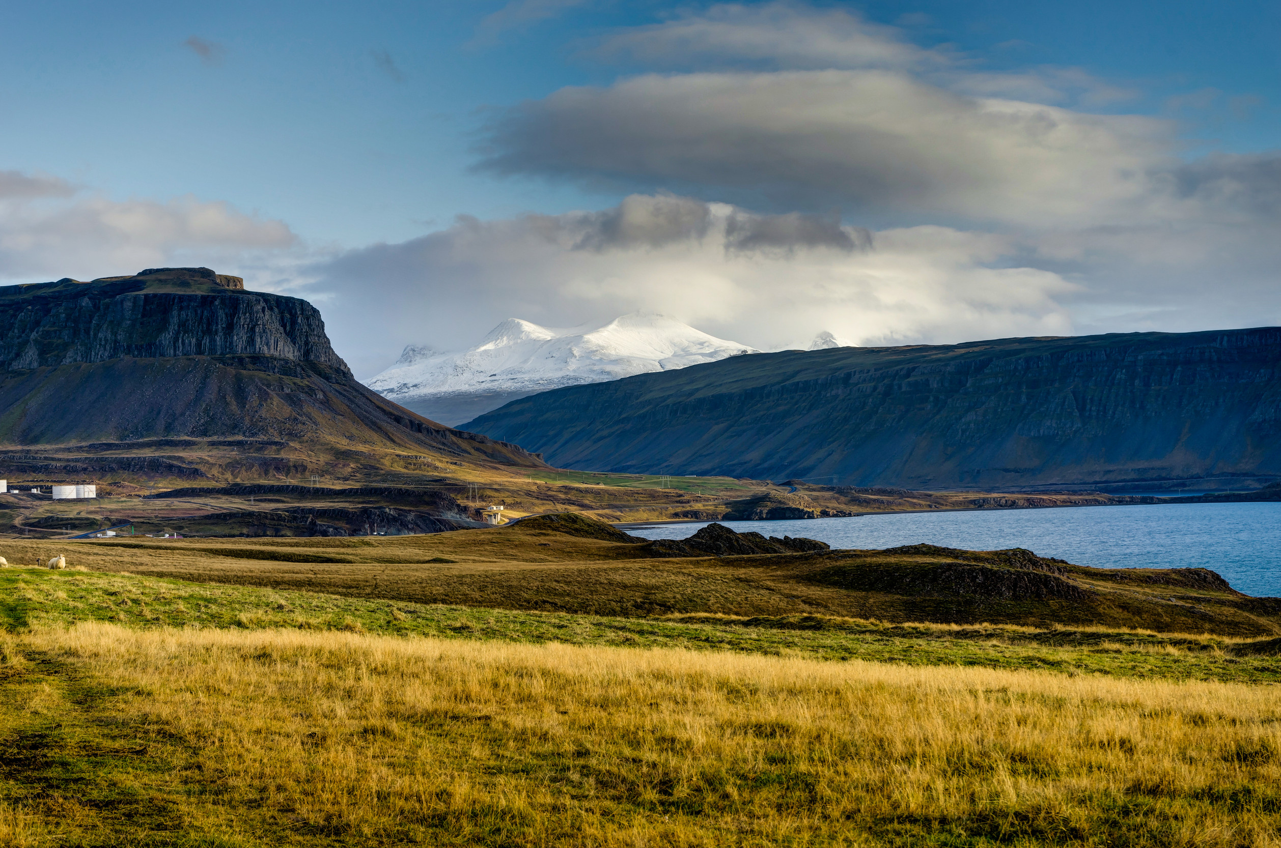 Iceland weather forecast with clouds and wind